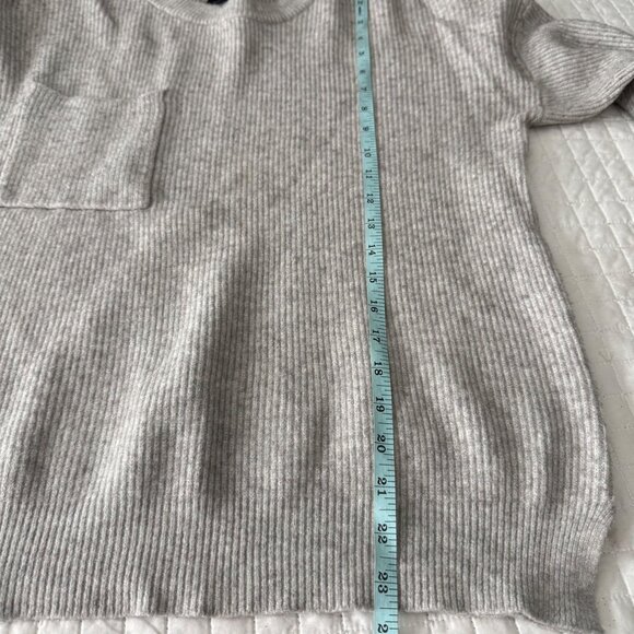 Lumière Ribbed Knit Sweater M Acrylic/Nylon/Polyester Casual Pullover With - Picture 8 of 9